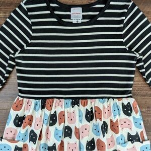 Hanna Andersson Multicolored Cat Dress